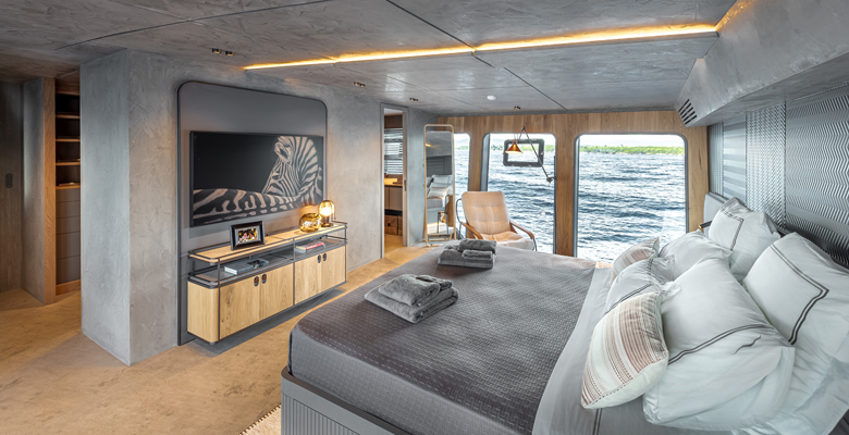 the master aboard the yacht Minella