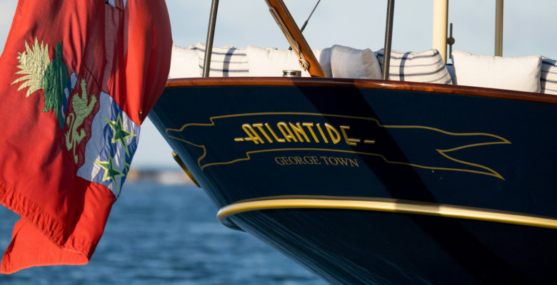 the yacht Atlantide