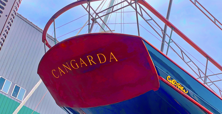 the transom of Cangarda