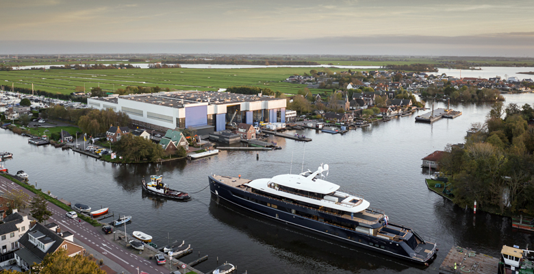 the launch of the Feadship yacht One
