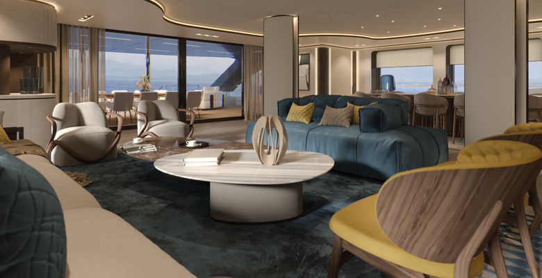Giuseppina Arena 40M catamaran interior