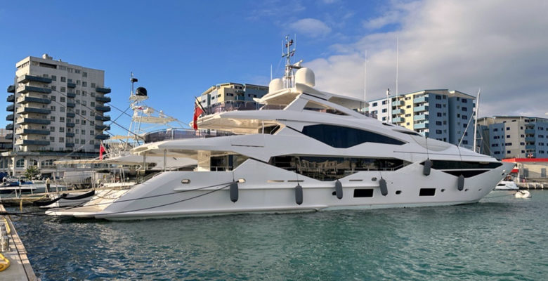 the Sunseeker yacht Elysium