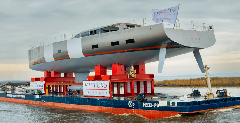 launch of yacht Magic by Vitters