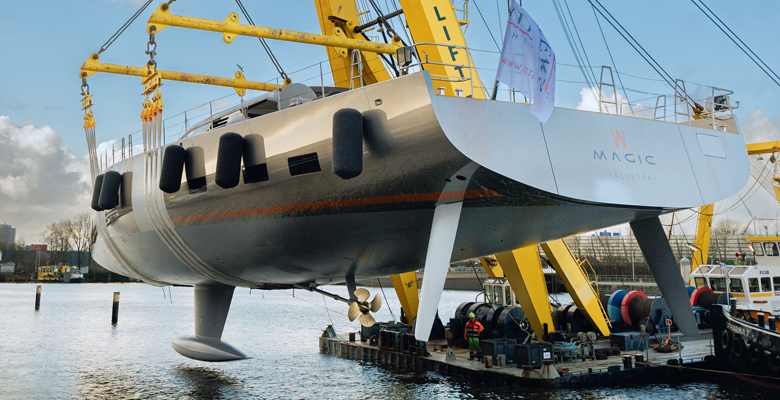launch of Vitters yacht Magic