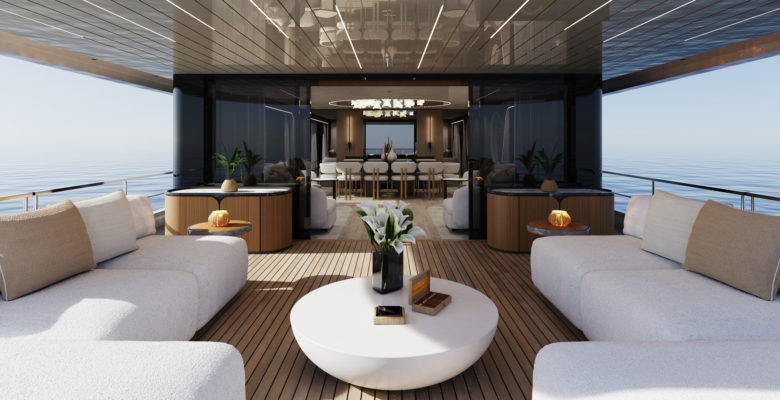 Arcadia Yachts A80 yacht main deck