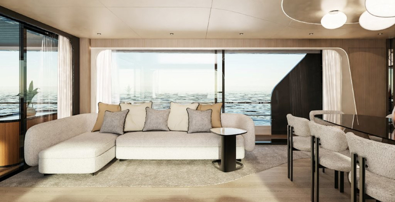 Arcadia Yachts A80 yacht opening glass