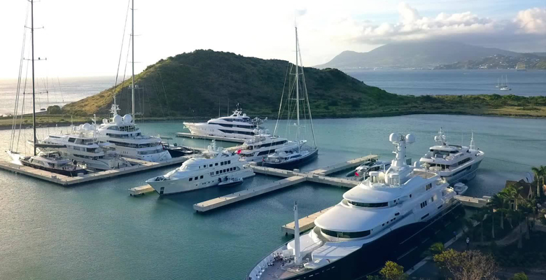 Christophe Harbour Marina in St. Kitts
