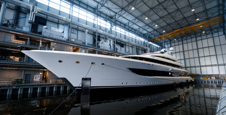 Feadship yacht Project 827 a.k.a. yacht Stella M launch