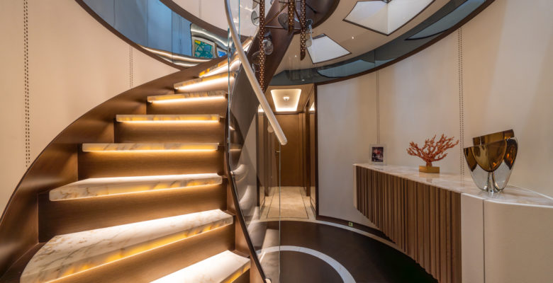 inside the yacht Camila