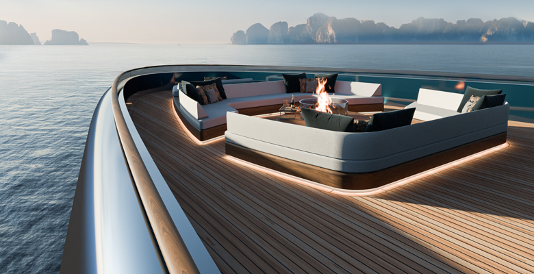concept yacht Lassel firepit
