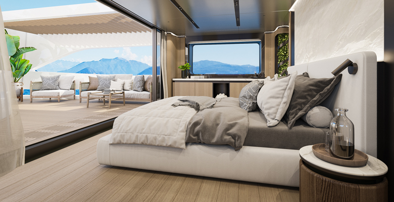 Sirena 42M master suite