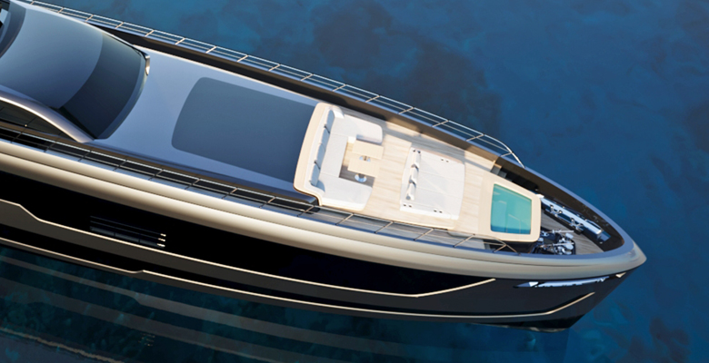 yacht Project Zen bow lounge