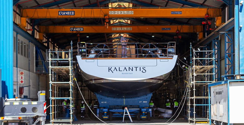 sailing yacht Kalantis at Southern Wind Shipyard