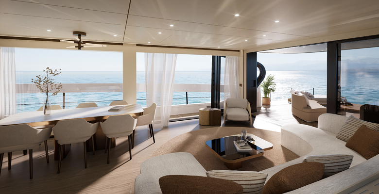 Azimut Seadeck 9 yacht interior