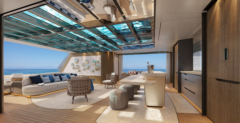 Sanlorenzo 74 Steel yacht Silver Fox for charter with Edmiston