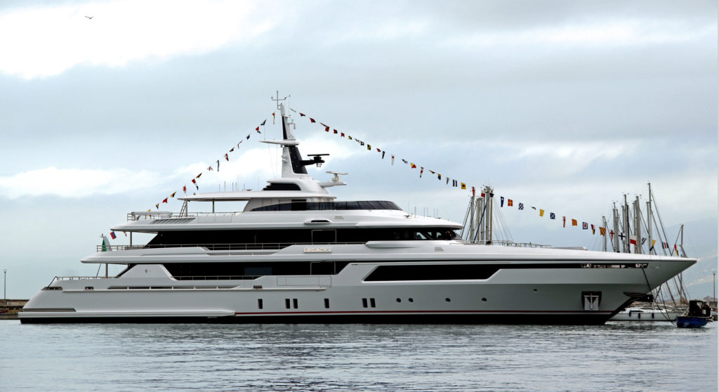 launch of the yacht Legacy 4