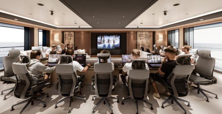games onboard the yacht Leviathan