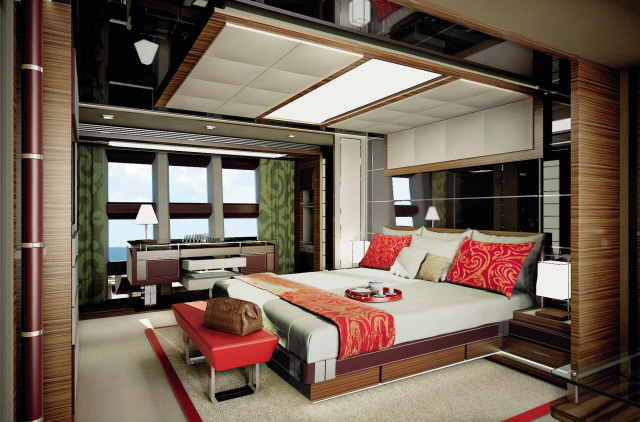 Azimut Grande 120 SL master stateroom