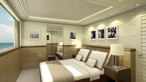 Curvelle 33x9 stateroom suite