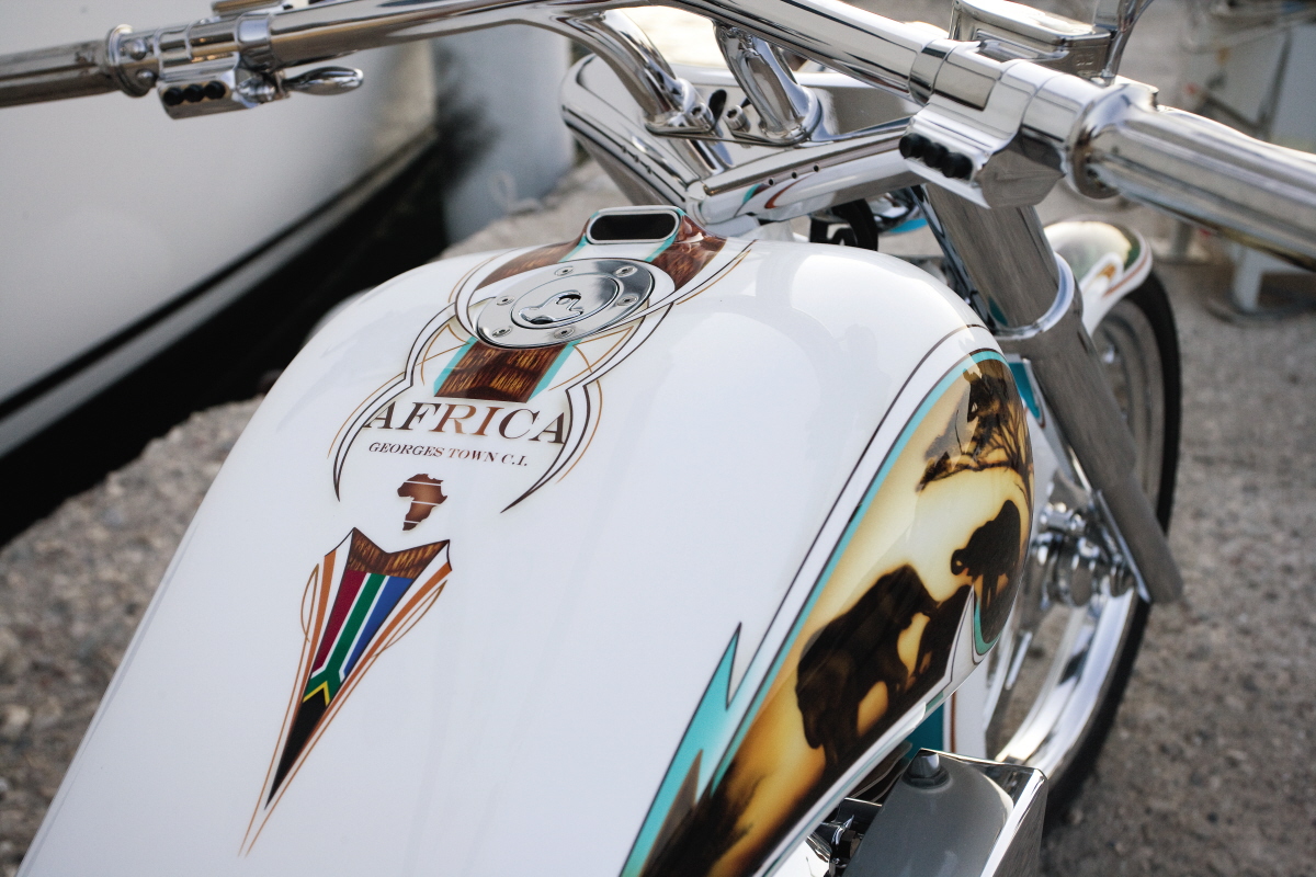 Sunrise Yachts Africa Harley Davidson motorcycle